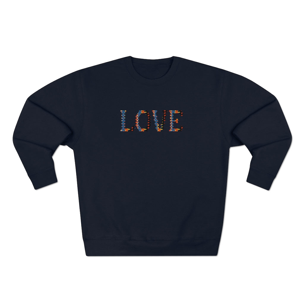 Retro Love Graphic Crewneck Sweatshirt