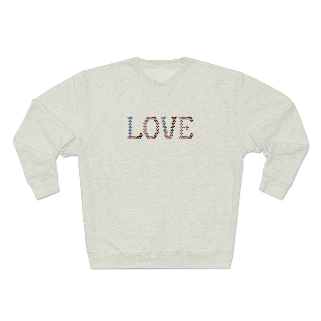 Retro Love Graphic Crewneck Sweatshirt