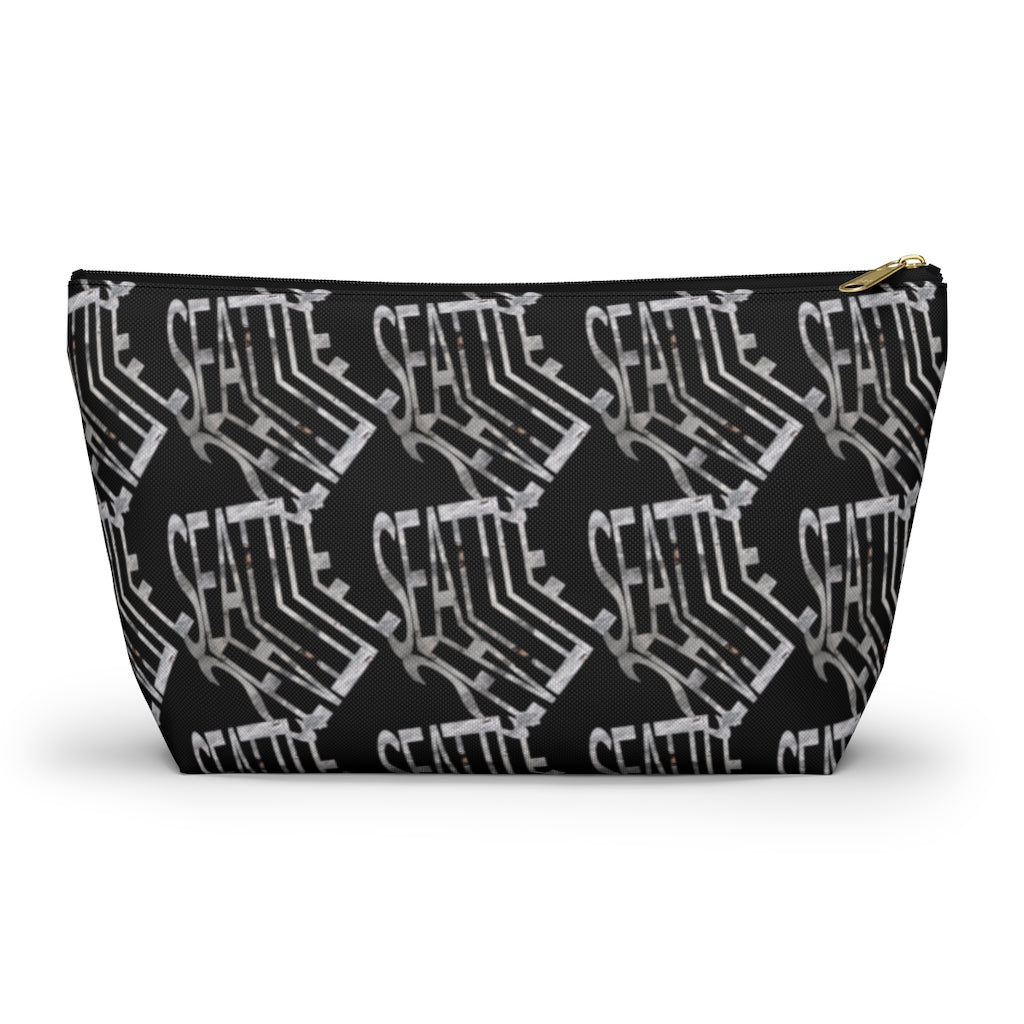 Seattle Graphic Pattern Accessory Pouch w T-bottom