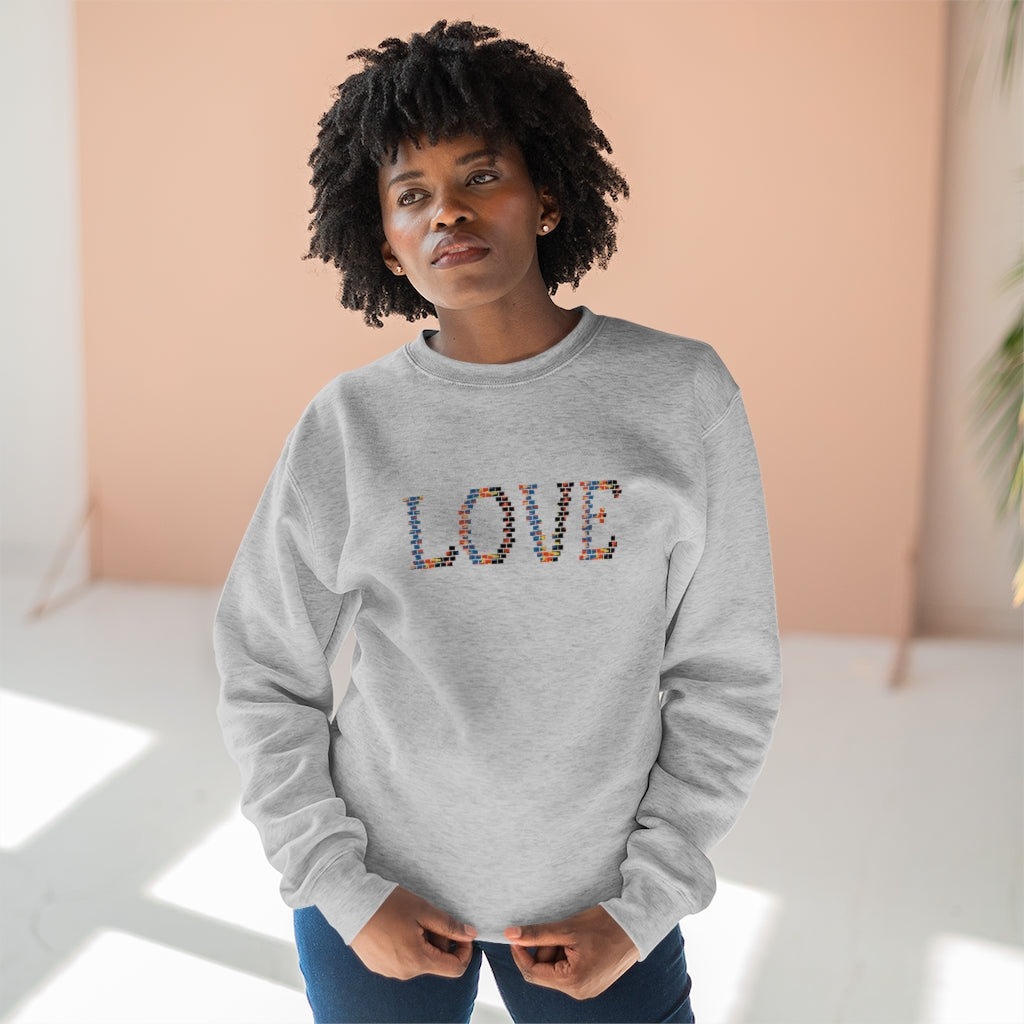 Retro Love Graphic Crewneck Sweatshirt