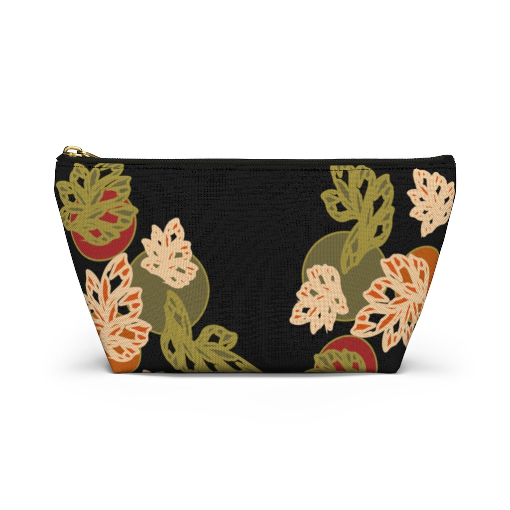 Falling Leaves Accessory Pouch w T-bottom