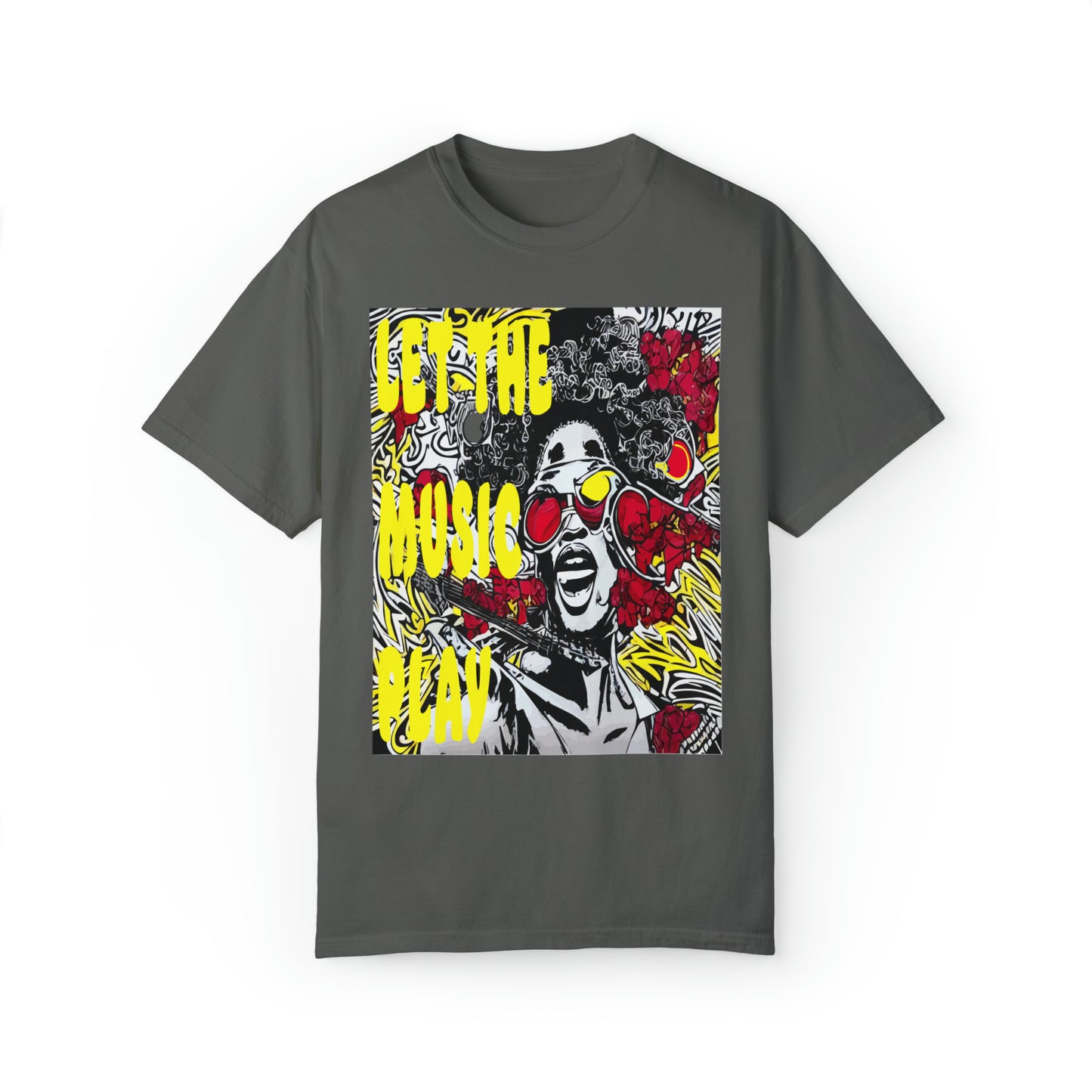 Let The Music Play Garment-Dyed Graphic T-shirt