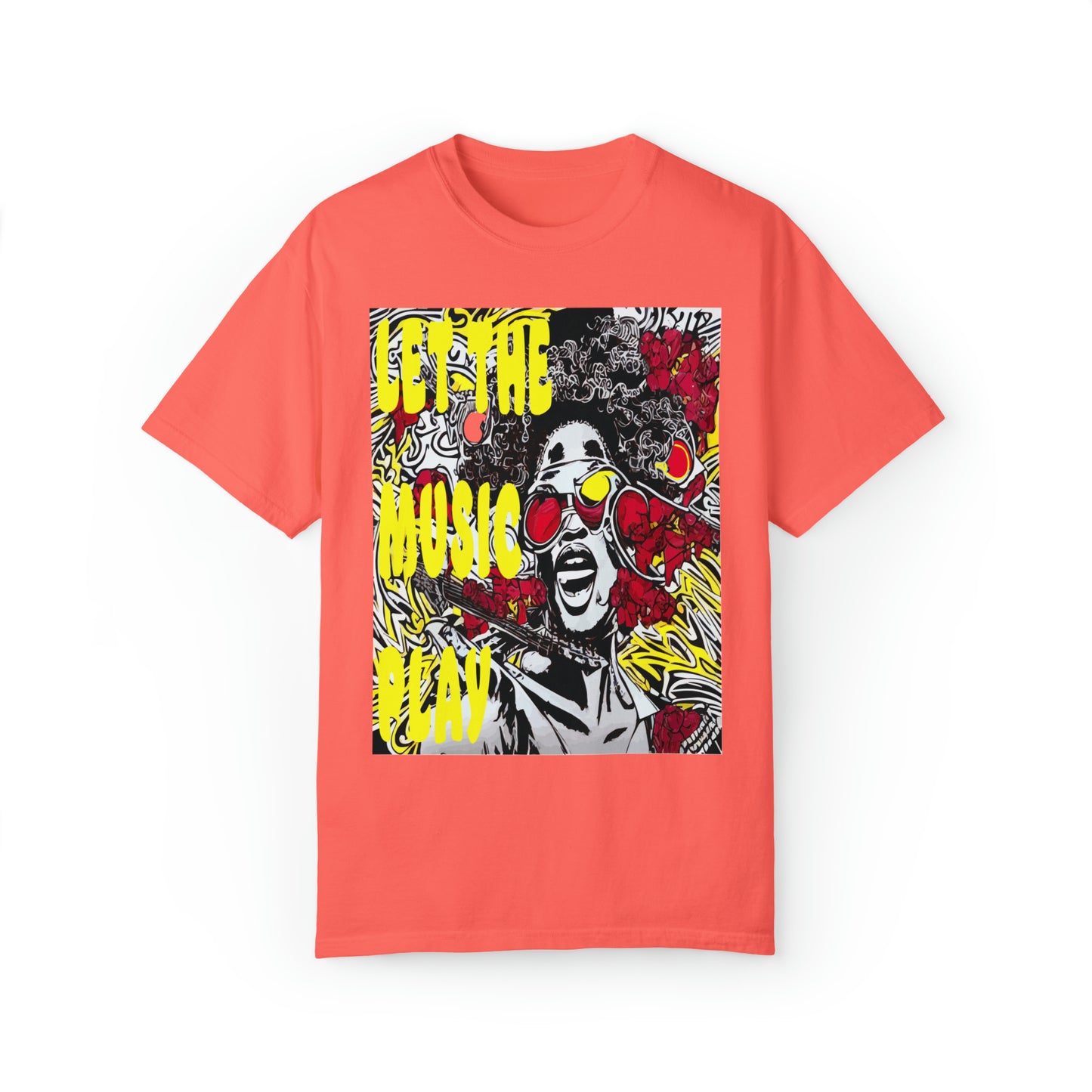 Let The Music Play Garment-Dyed Graphic T-shirt