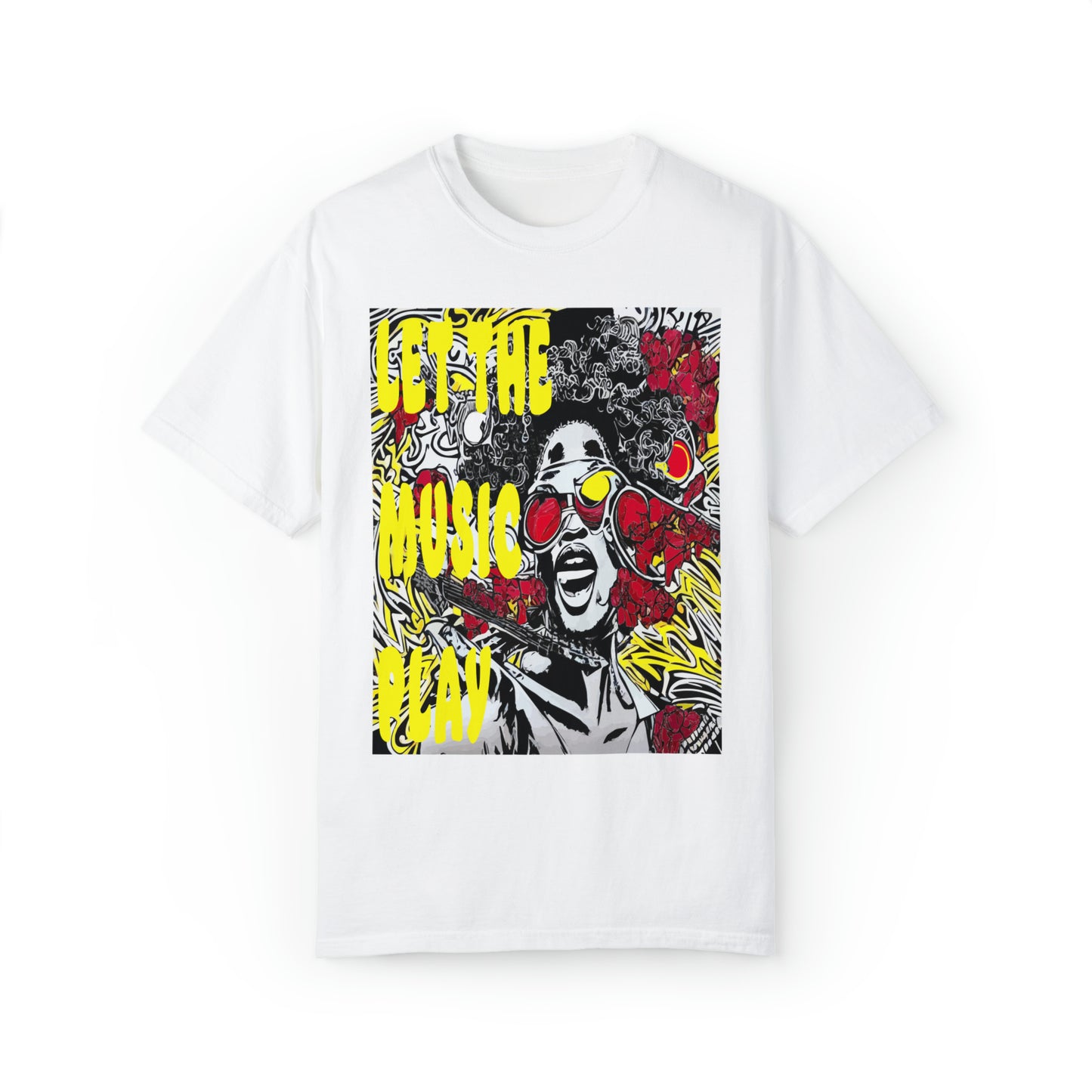 Let The Music Play Garment-Dyed Graphic T-shirt