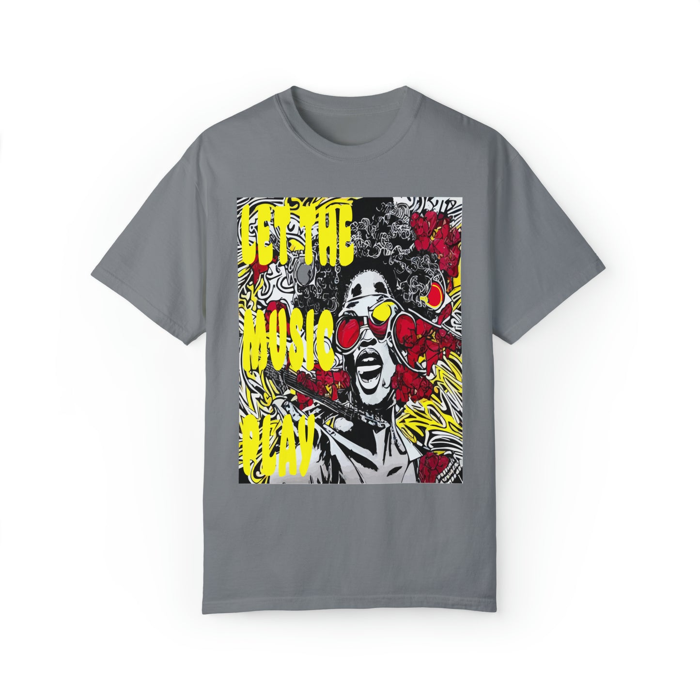 Let The Music Play Garment-Dyed Graphic T-shirt