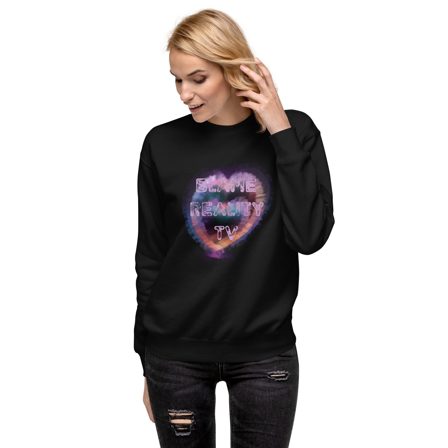 Blame Reality TV Premium Graphic Sweatshirt