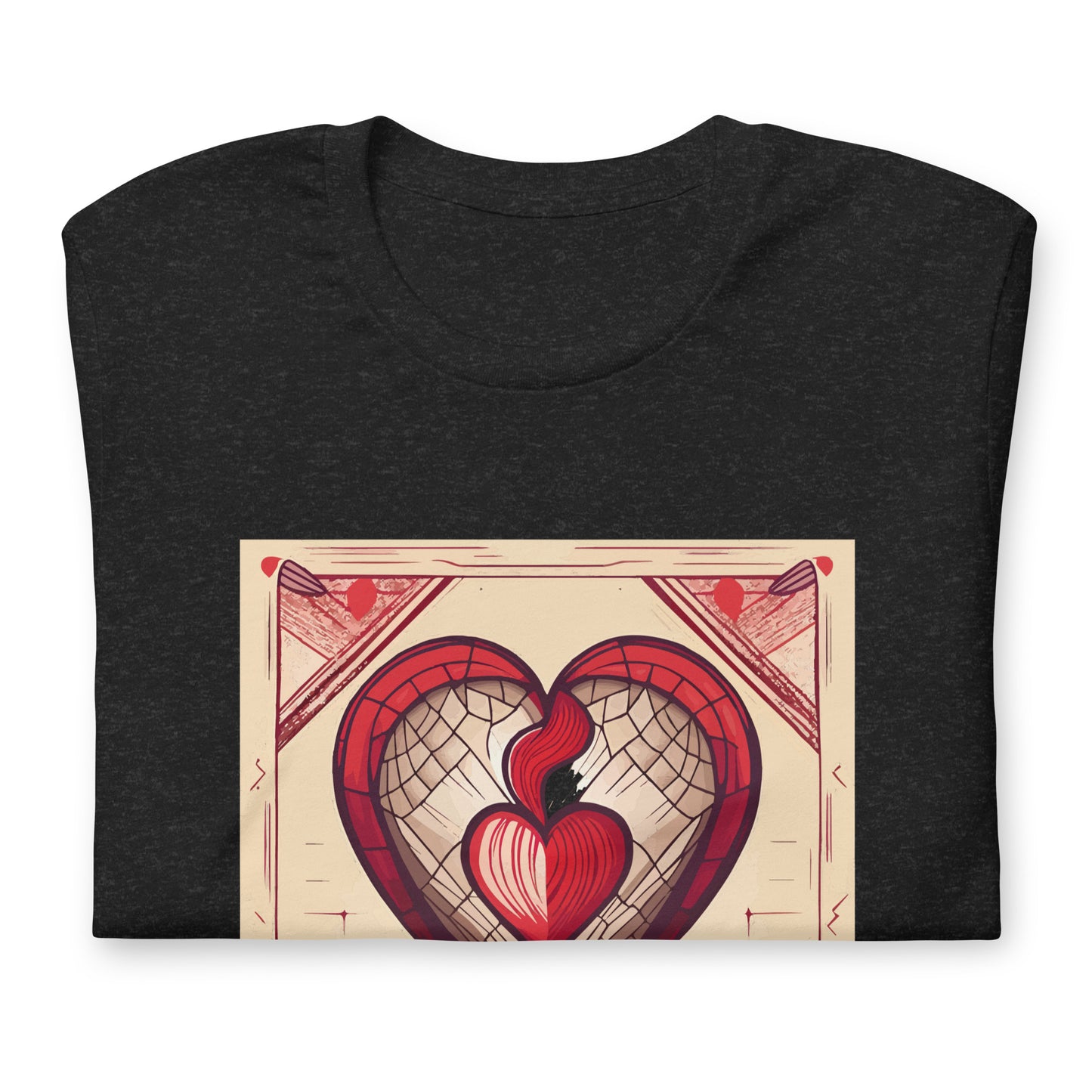 Compass Heart Unisex Graphic t-shirt