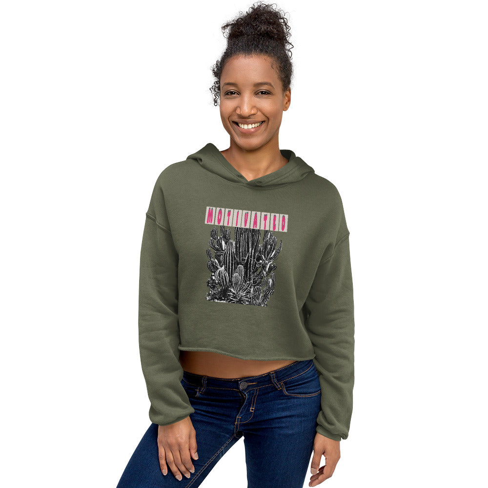 Motivated Crop Graphic Hoodie