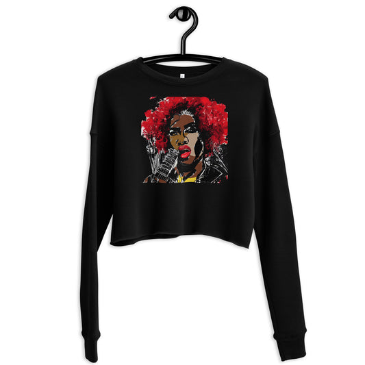 Singer Crop Graphic Sweatshirt