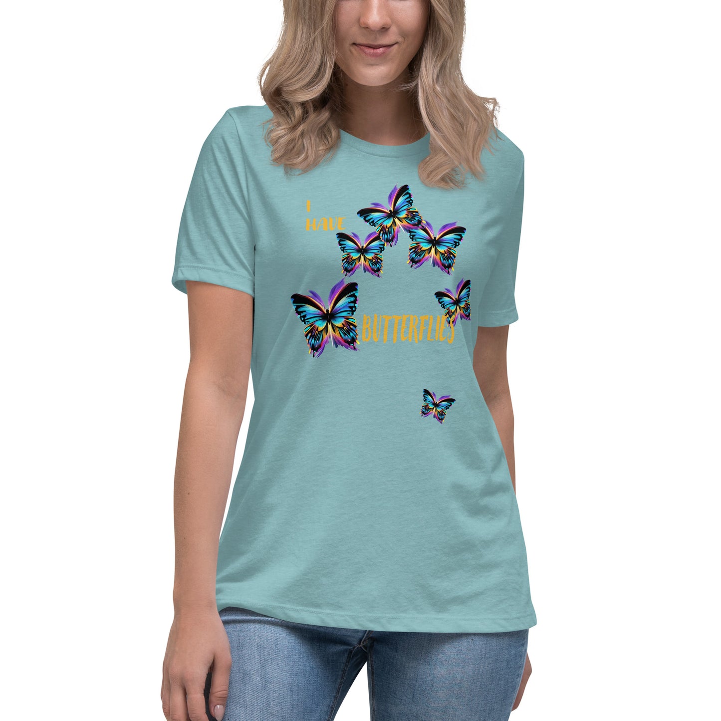 I Have Butterflies Relaxed Graphic T-Shirt