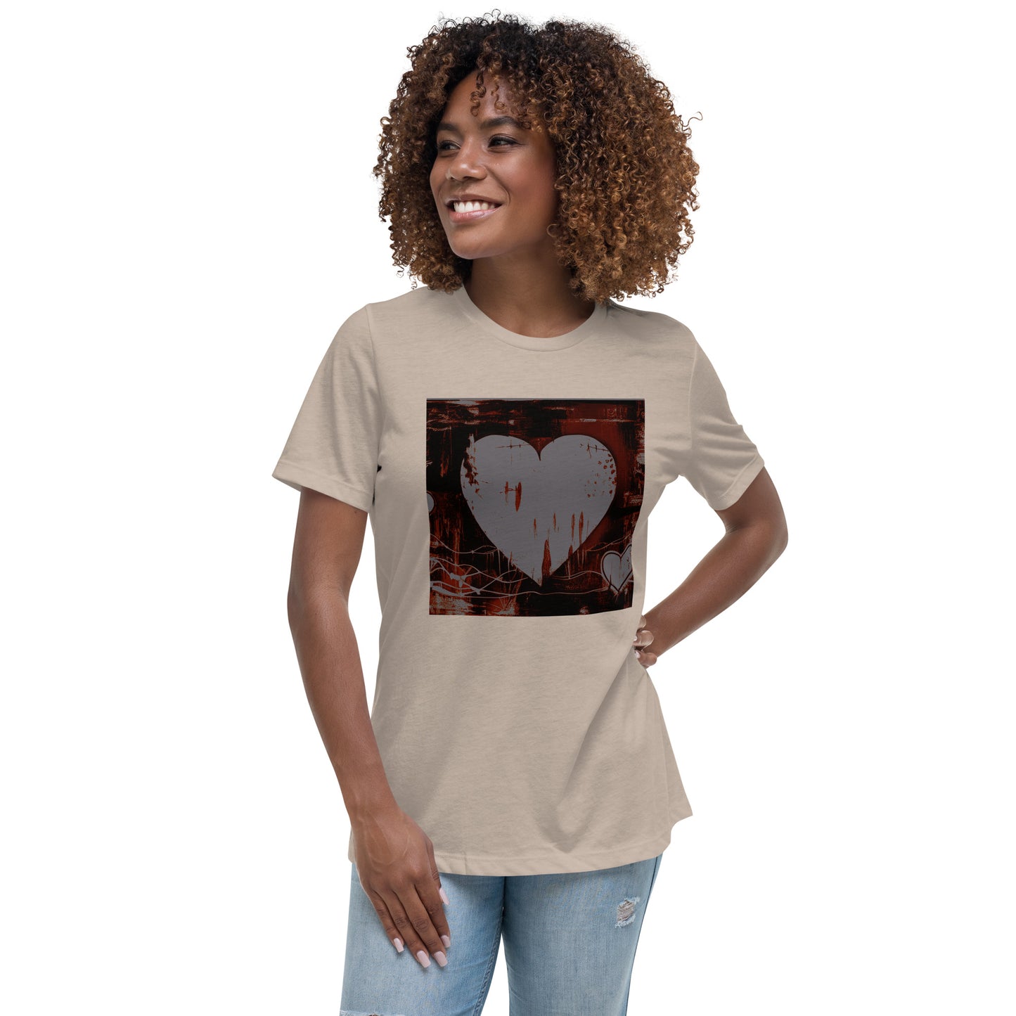 Heart Scape Relaxed Graphic T-Shirt