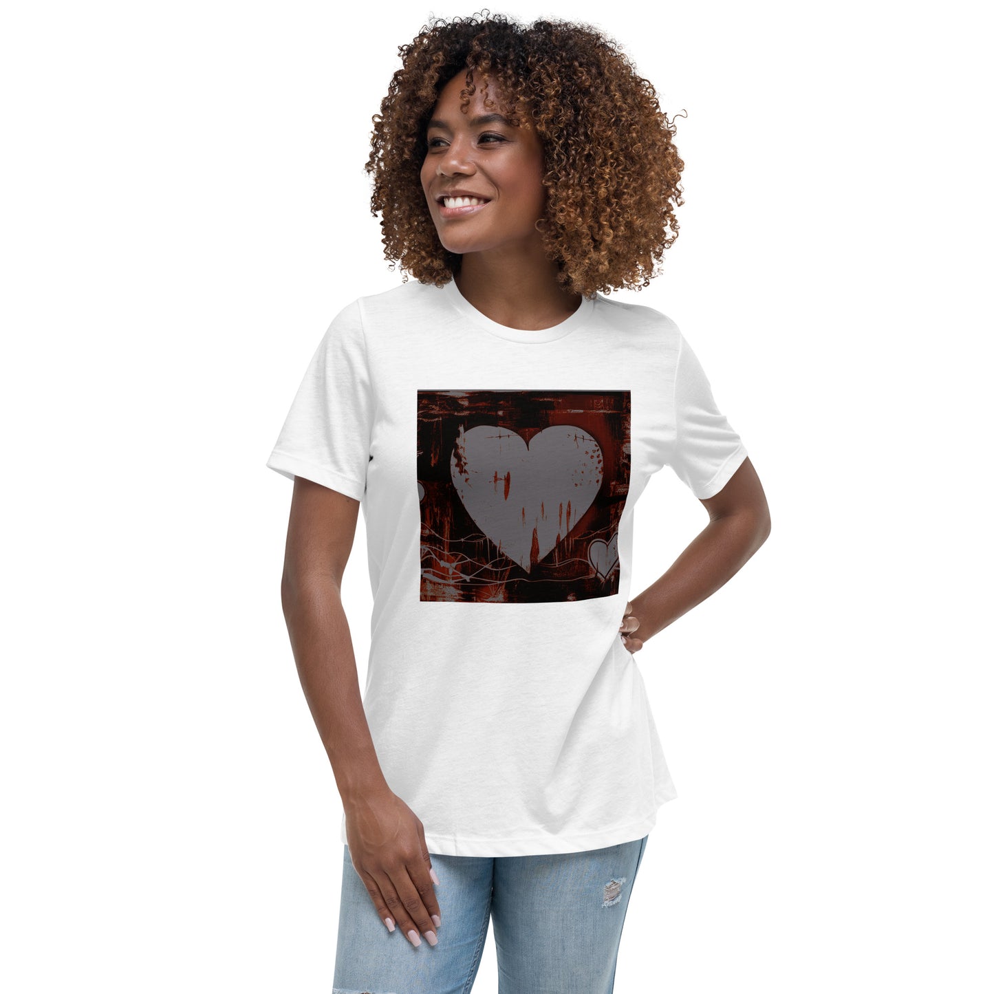 Heart Scape Relaxed Graphic T-Shirt