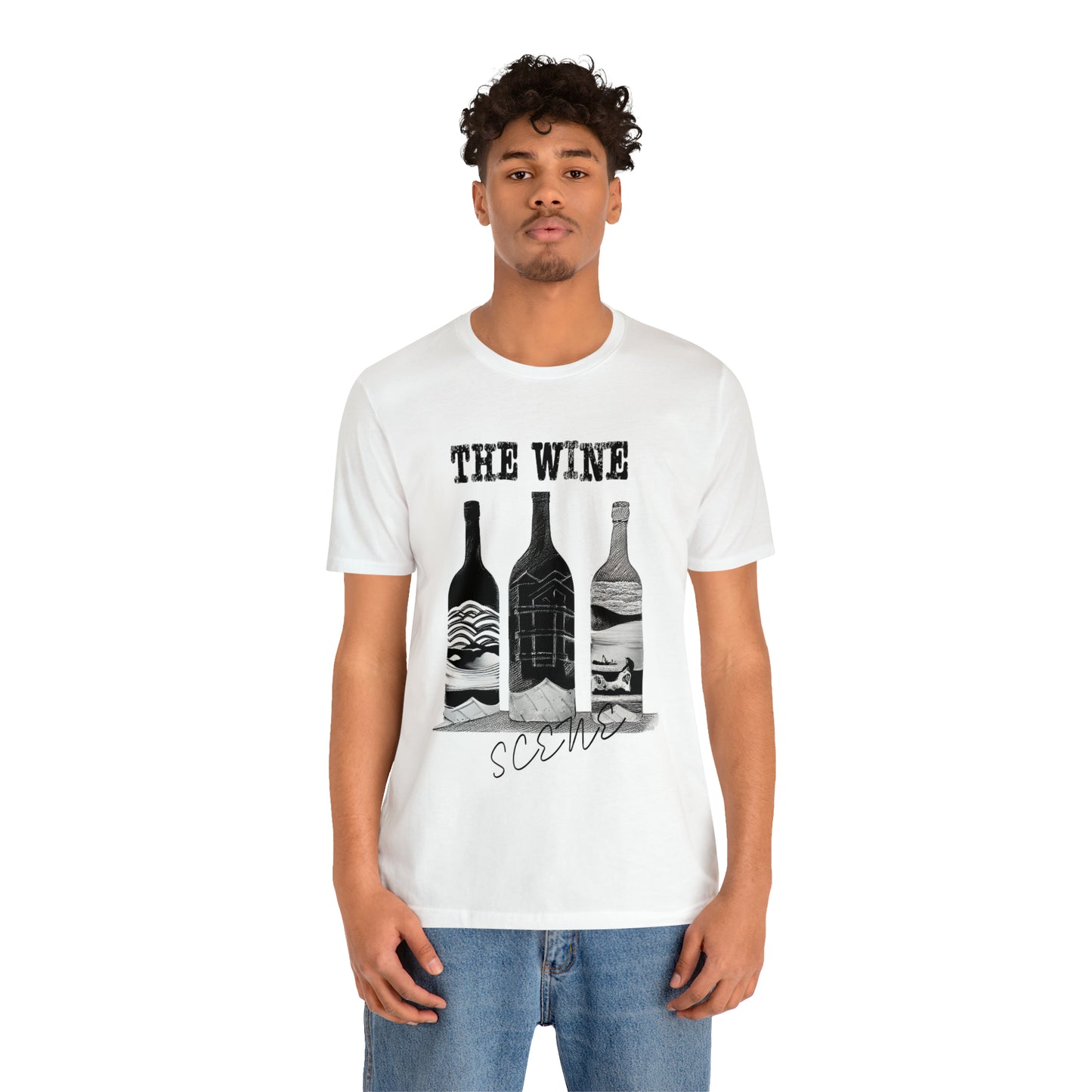 The Wine Scene Short Sleeve Graphic Tee