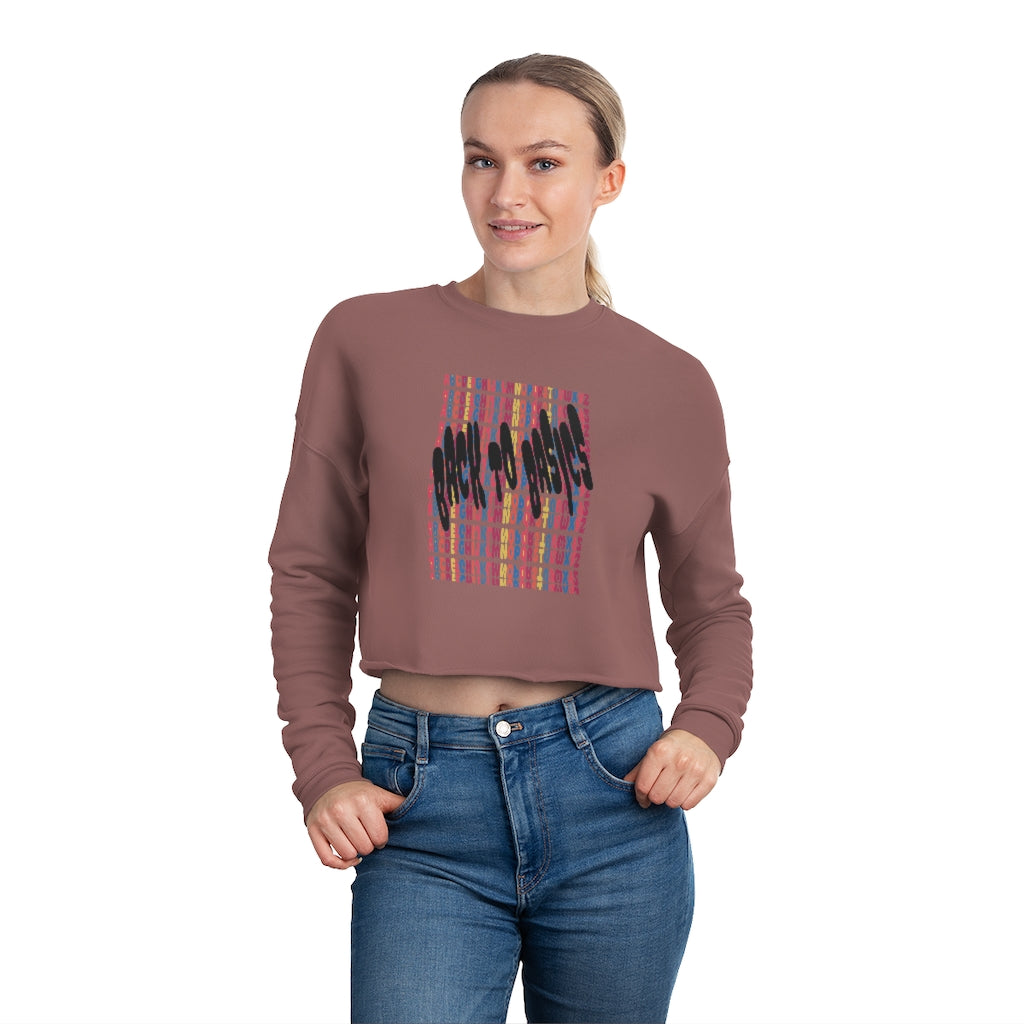 Back To Basics Cropped Graphic Sweatshirt