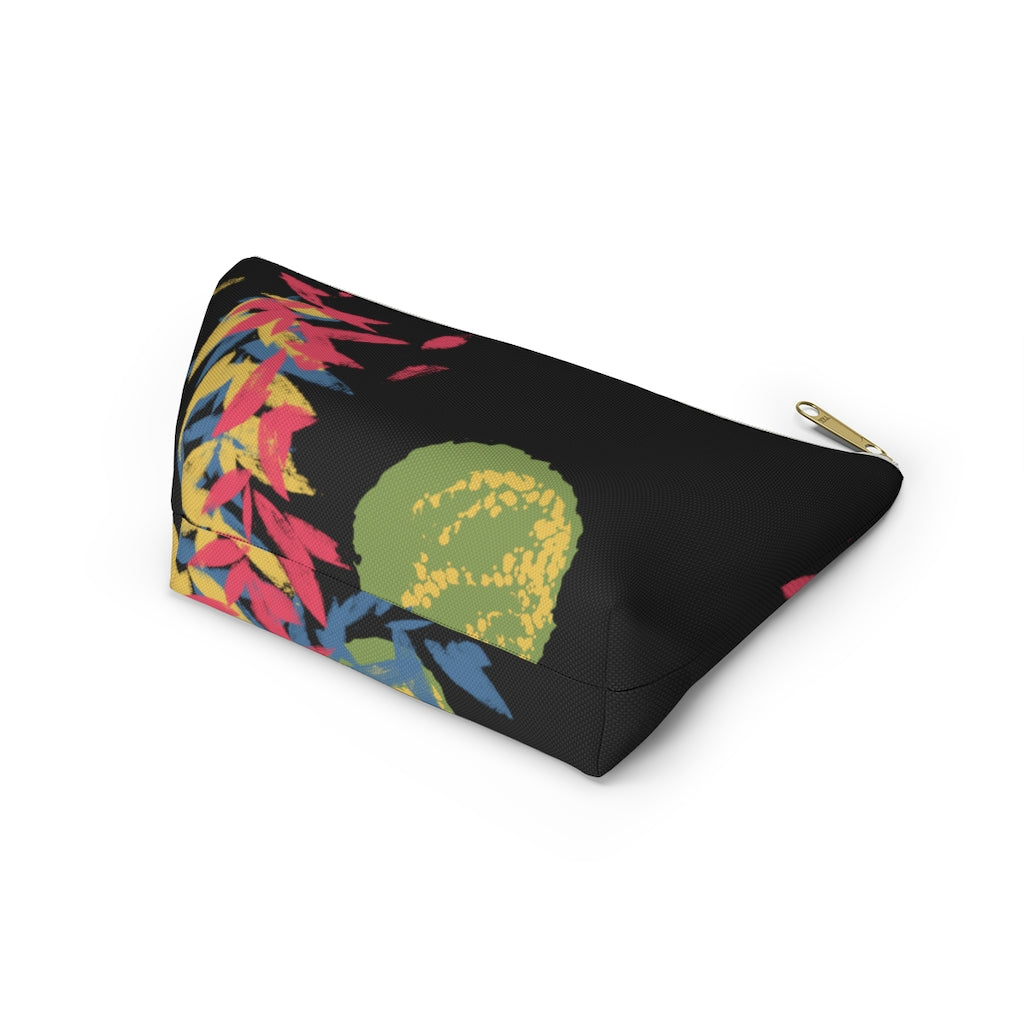 Floating Leaves Accessory Pouch w T-bottom