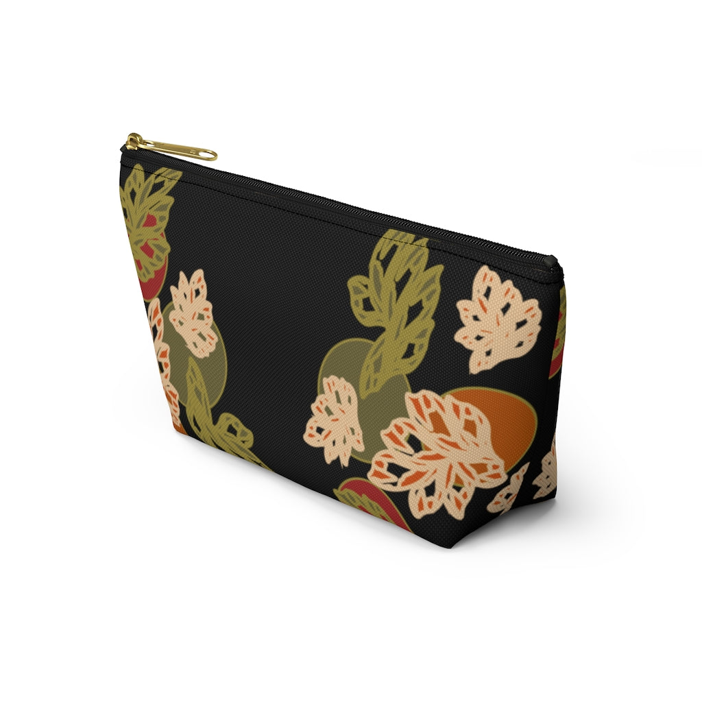 Falling Leaves Accessory Pouch w T-bottom