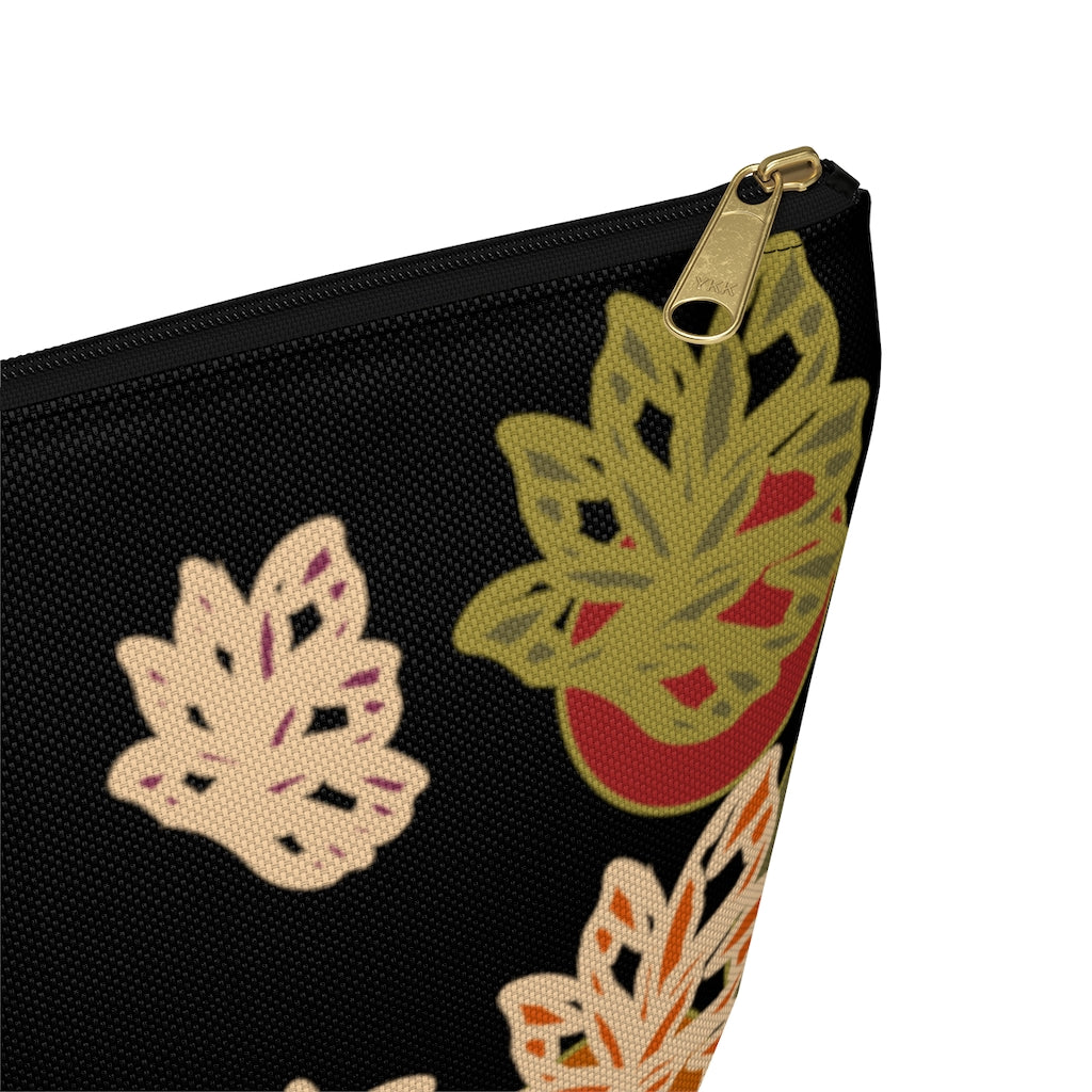 Falling Leaves Accessory Pouch w T-bottom