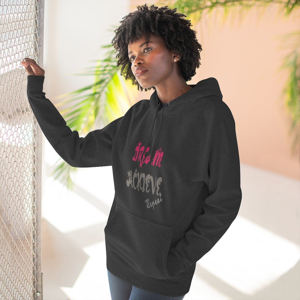 Dream Achieve Repeat Pullover Graphic Hoodie