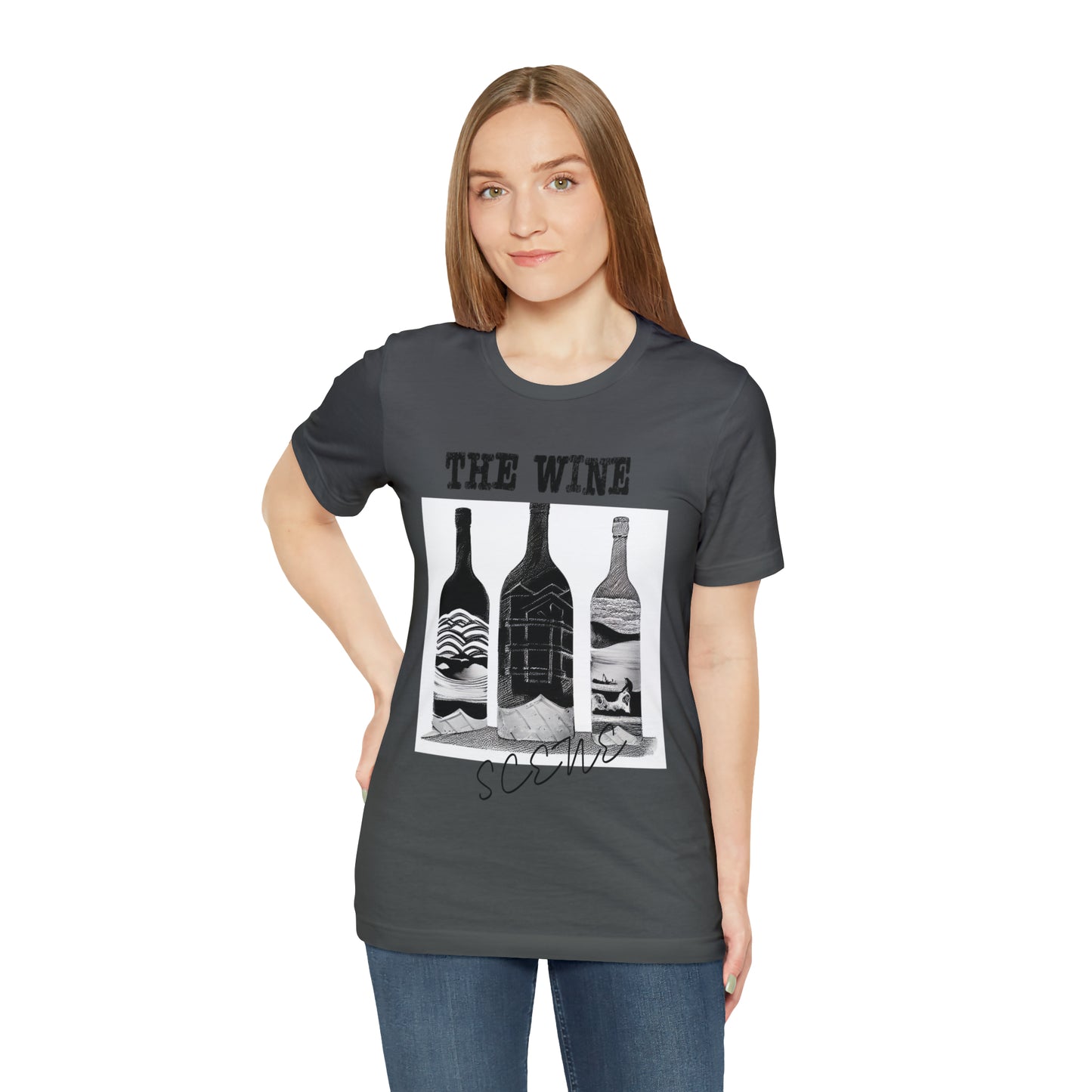 The Wine Scene Short Sleeve Graphic Tee