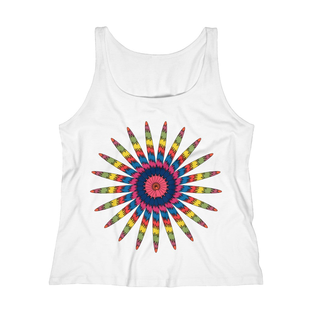 Hippie Medallion Relaxed Jersey Tank Top