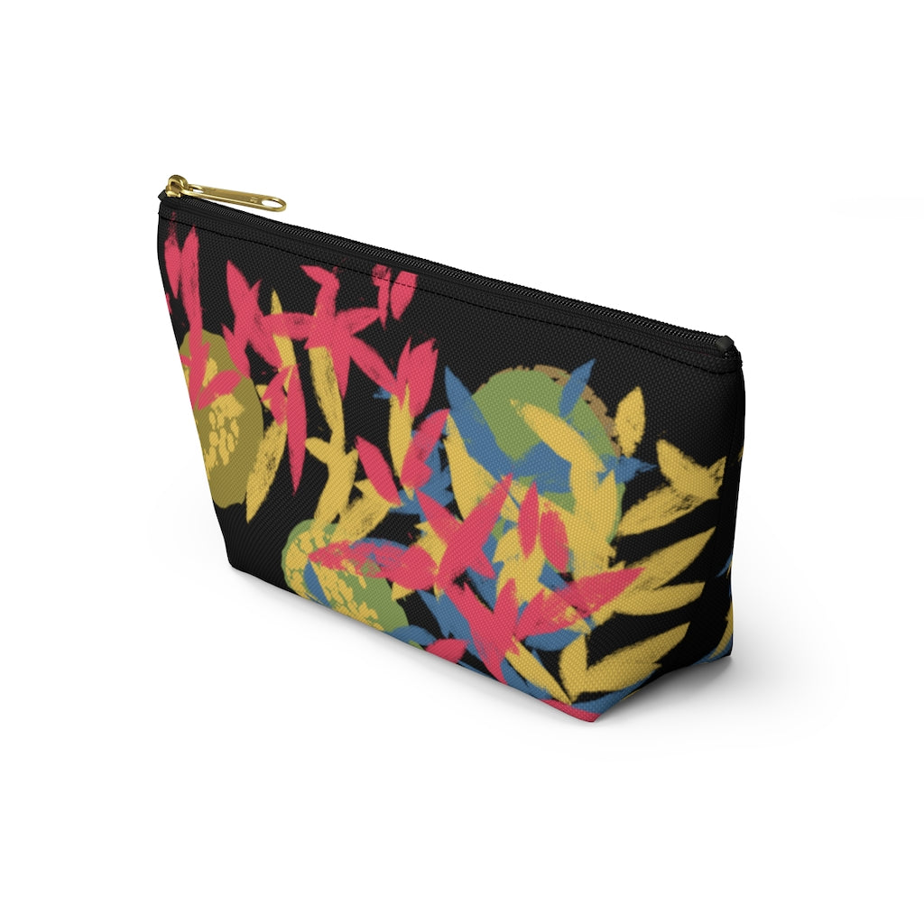 Floating Leaves Accessory Pouch w T-bottom