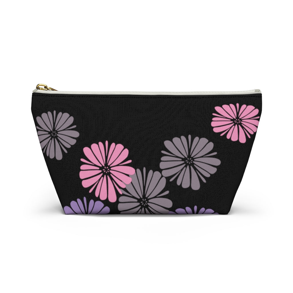 Floating Flowers Accessory Pouch w T-bottom