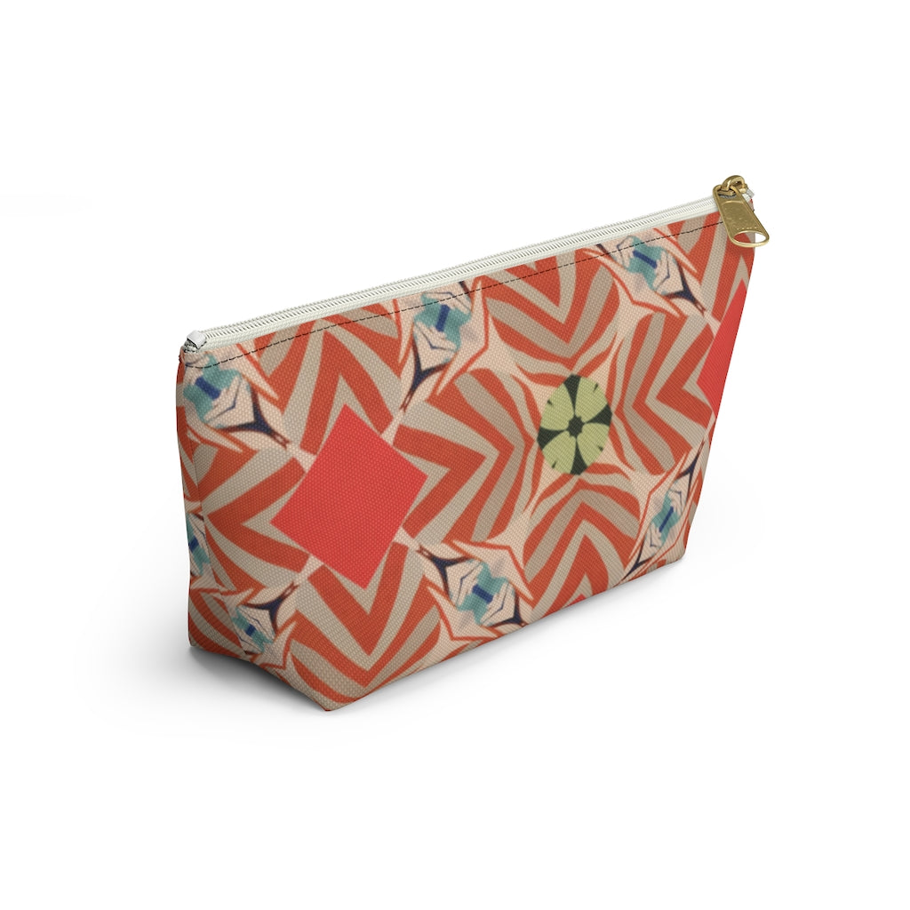 Retro Geo Accessory Pouch w T-bottom