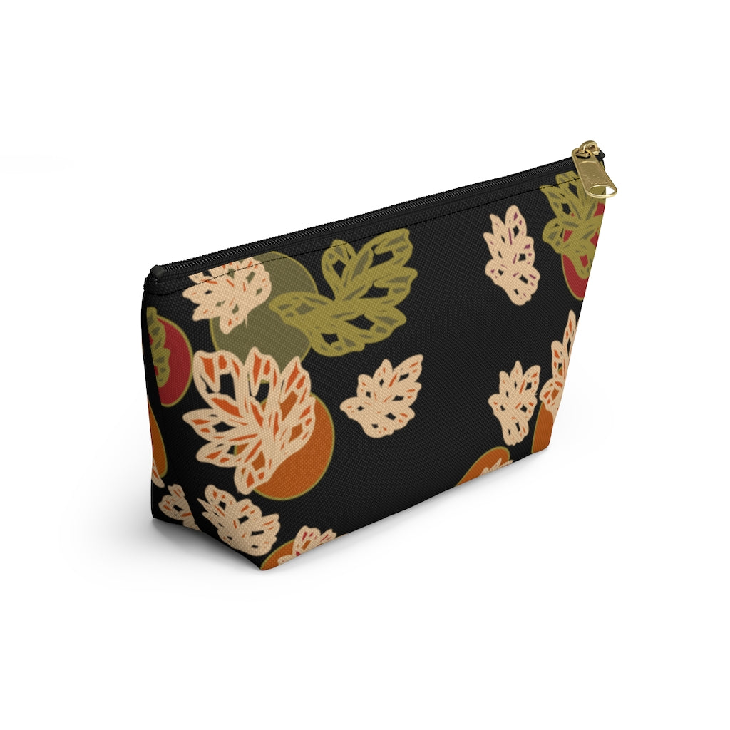 Falling Leaves Accessory Pouch w T-bottom