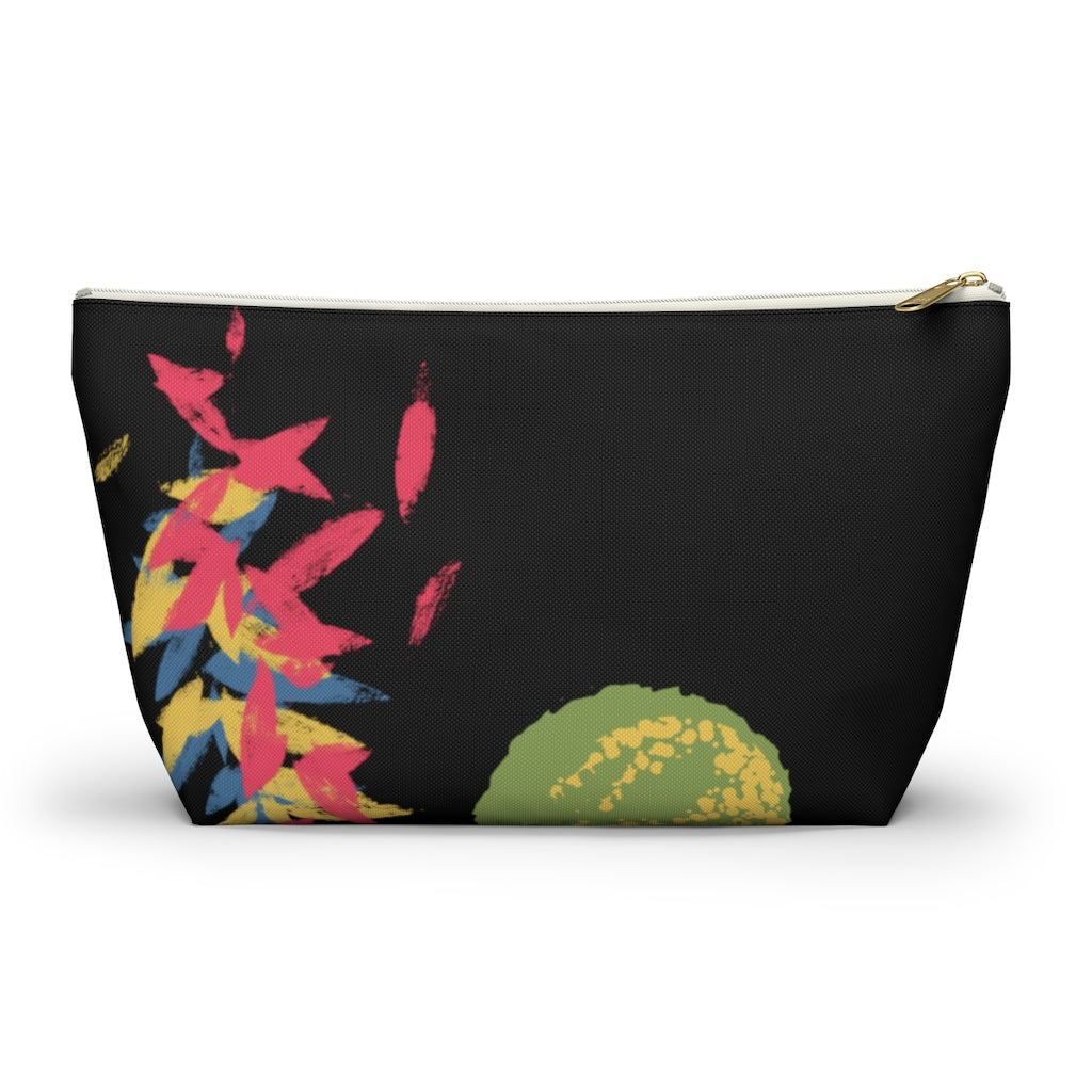 Floating Leaves Accessory Pouch w T-bottom