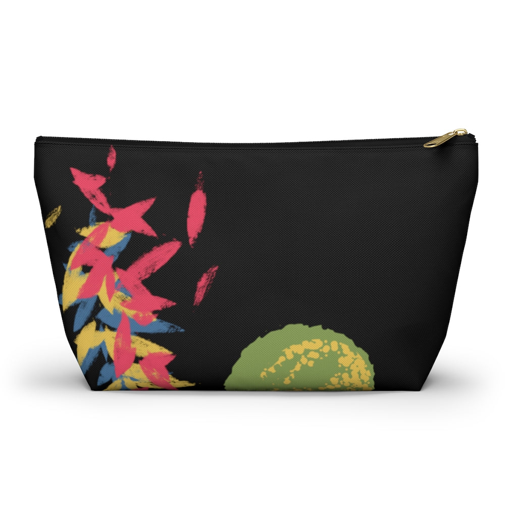 Floating Leaves Accessory Pouch w T-bottom