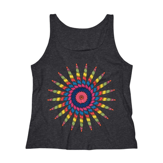 Hippie Medallion Relaxed Jersey Tank Top