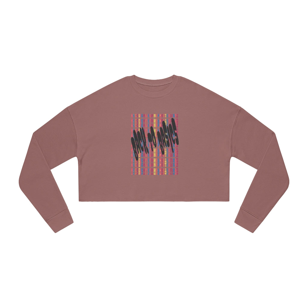 Back To Basics Cropped Graphic Sweatshirt