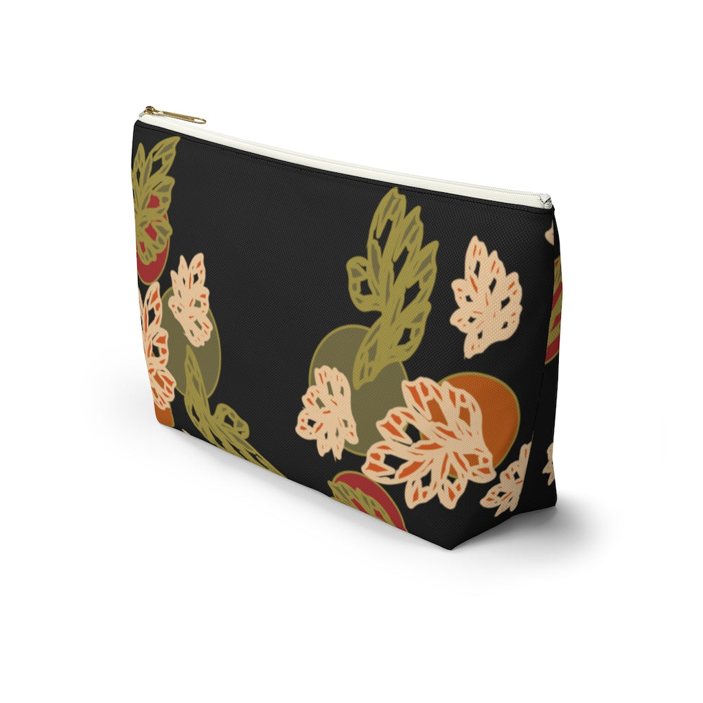 Falling Leaves Accessory Pouch w T-bottom