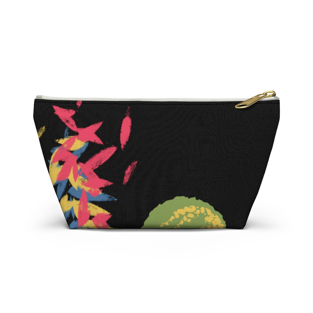 Floating Leaves Accessory Pouch w T-bottom