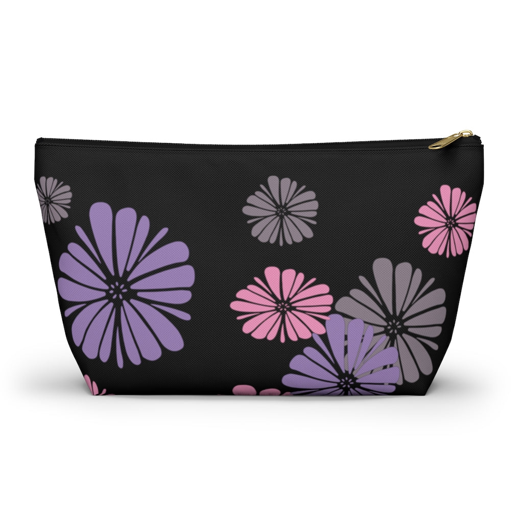 Floating Flowers Accessory Pouch w T-bottom