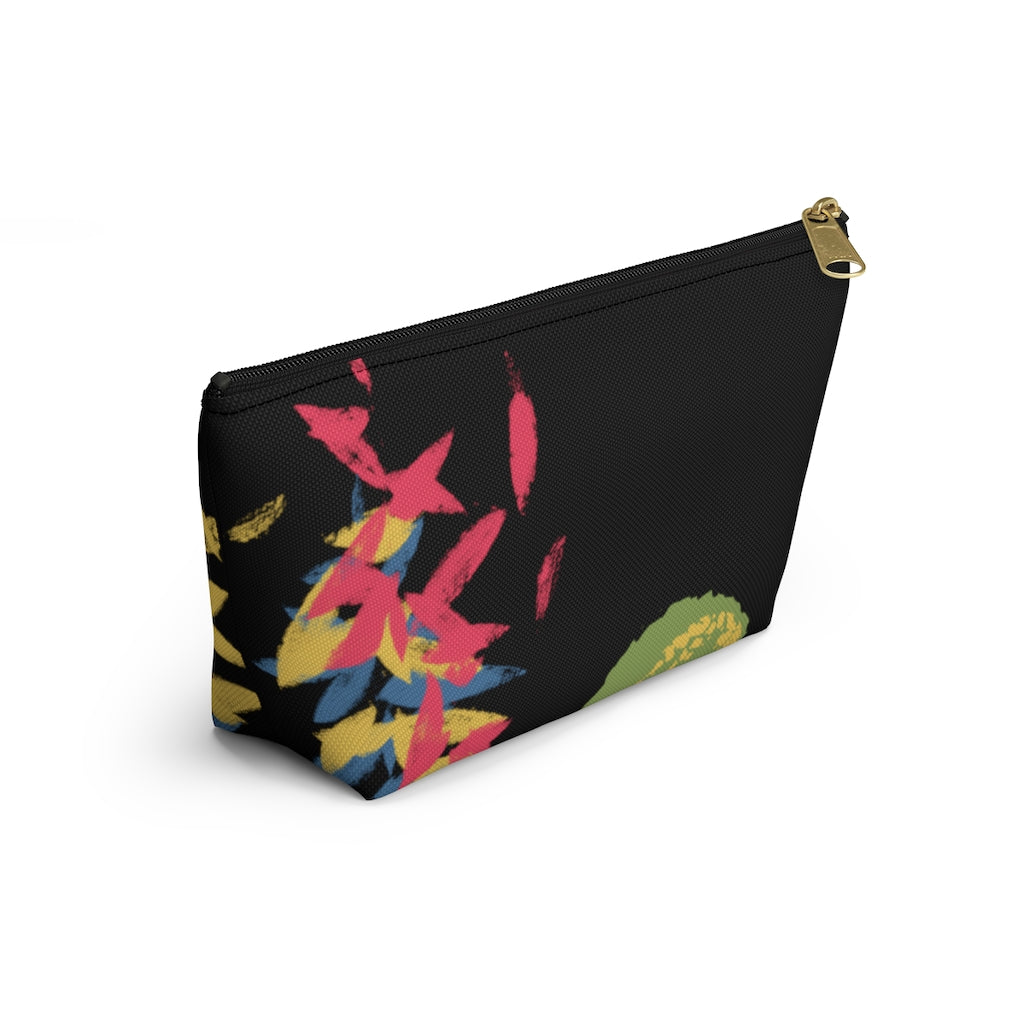 Floating Leaves Accessory Pouch w T-bottom