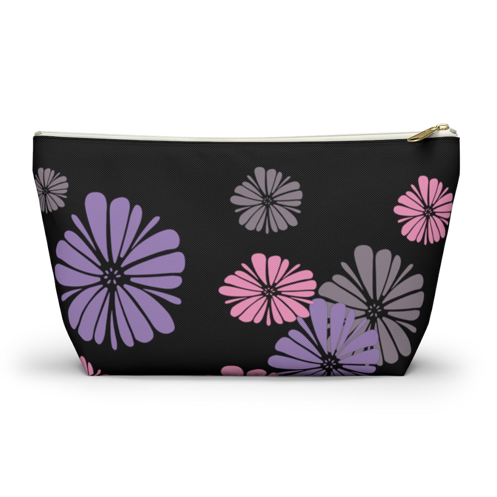 Floating Flowers Accessory Pouch w T-bottom