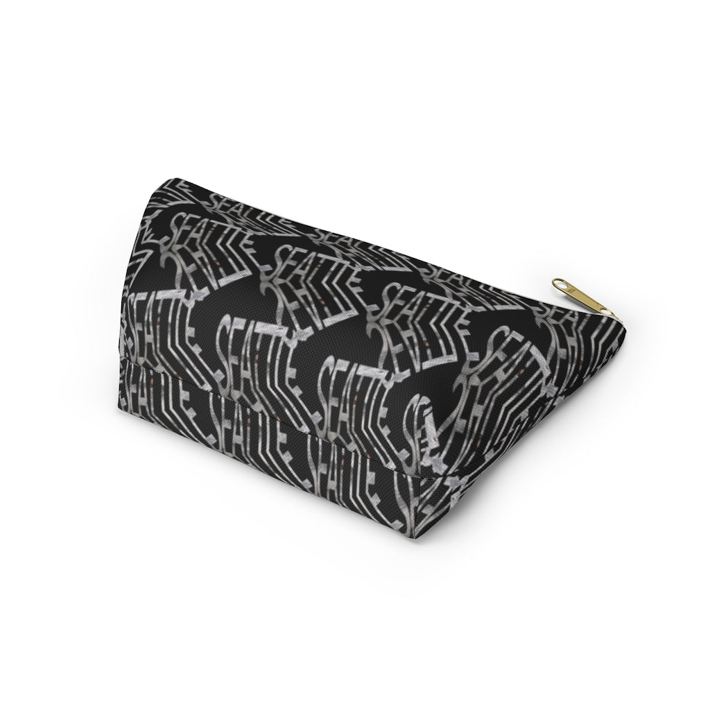 Seattle Graphic Pattern Accessory Pouch w T-bottom