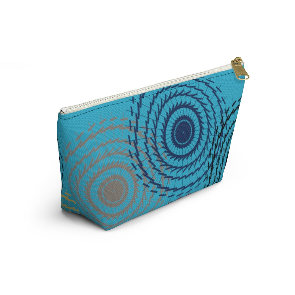 Medallion Print Accessory Pouch w T-bottom