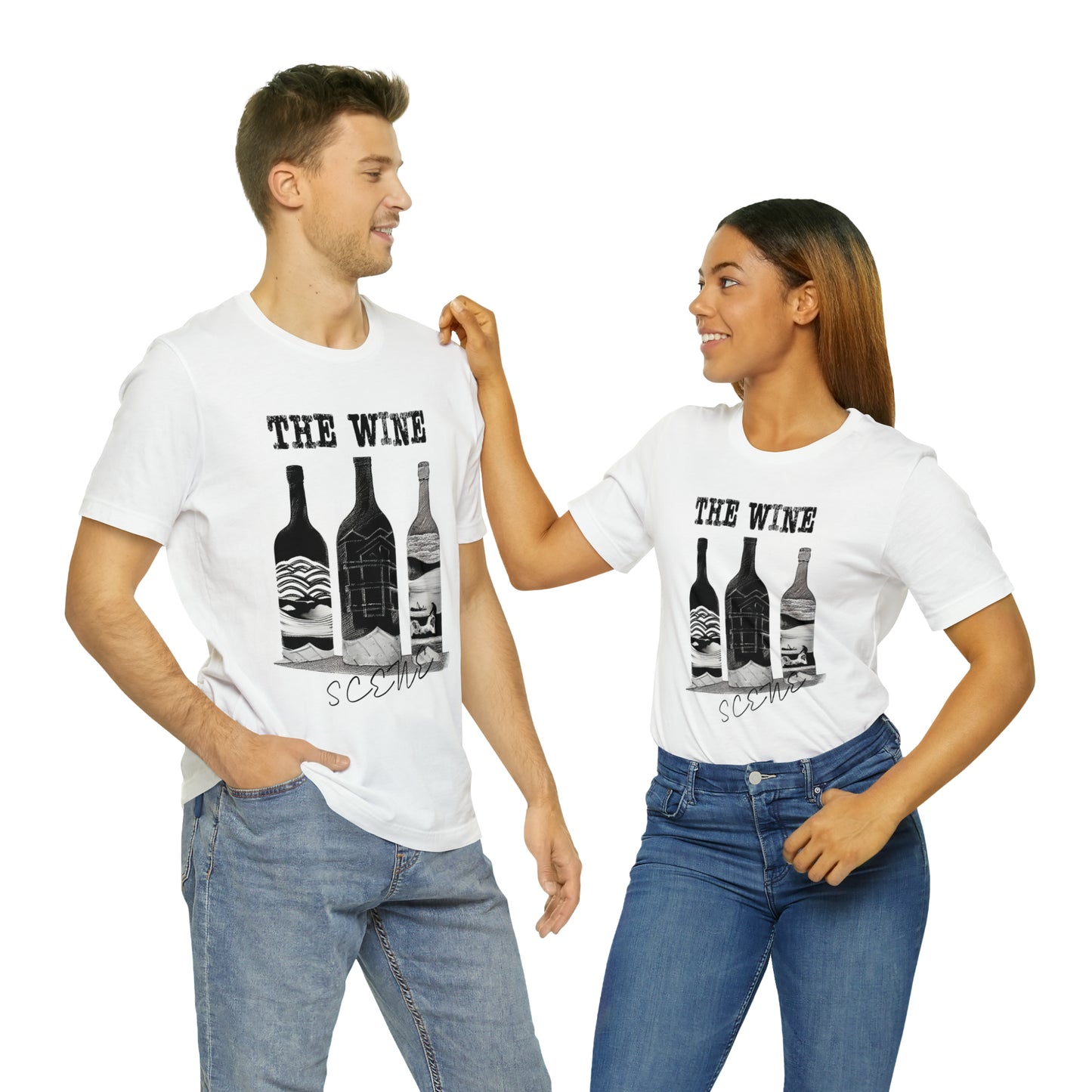 The Wine Scene Short Sleeve Graphic Tee