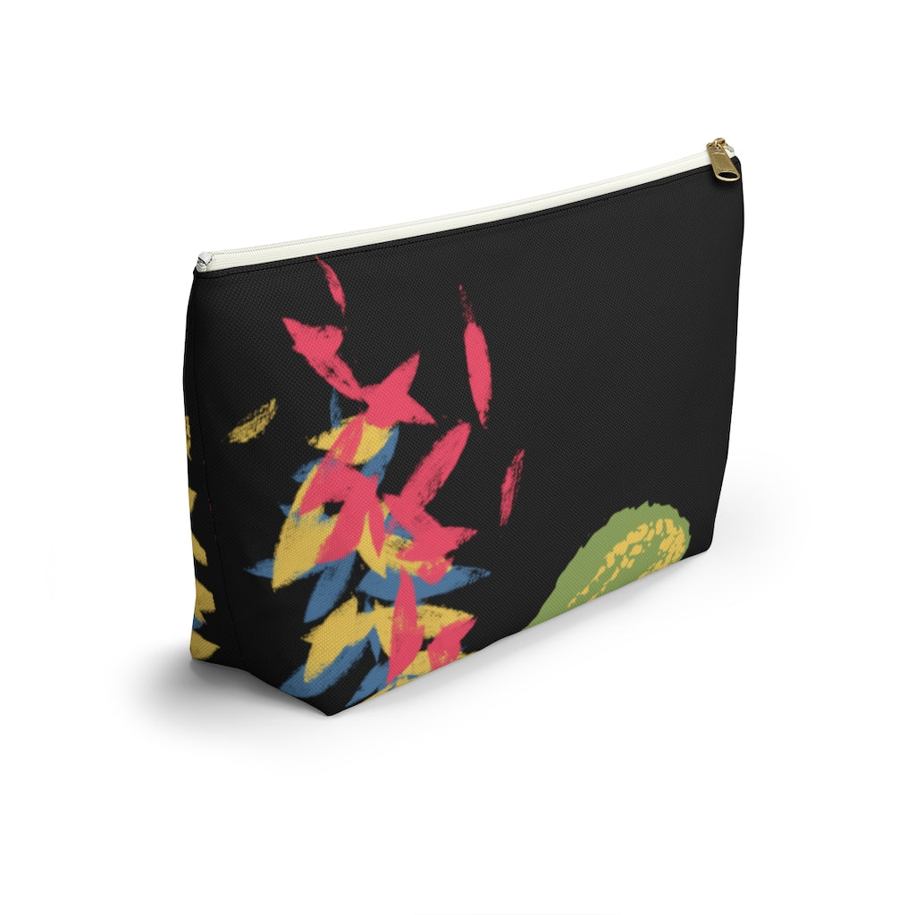 Floating Leaves Accessory Pouch w T-bottom