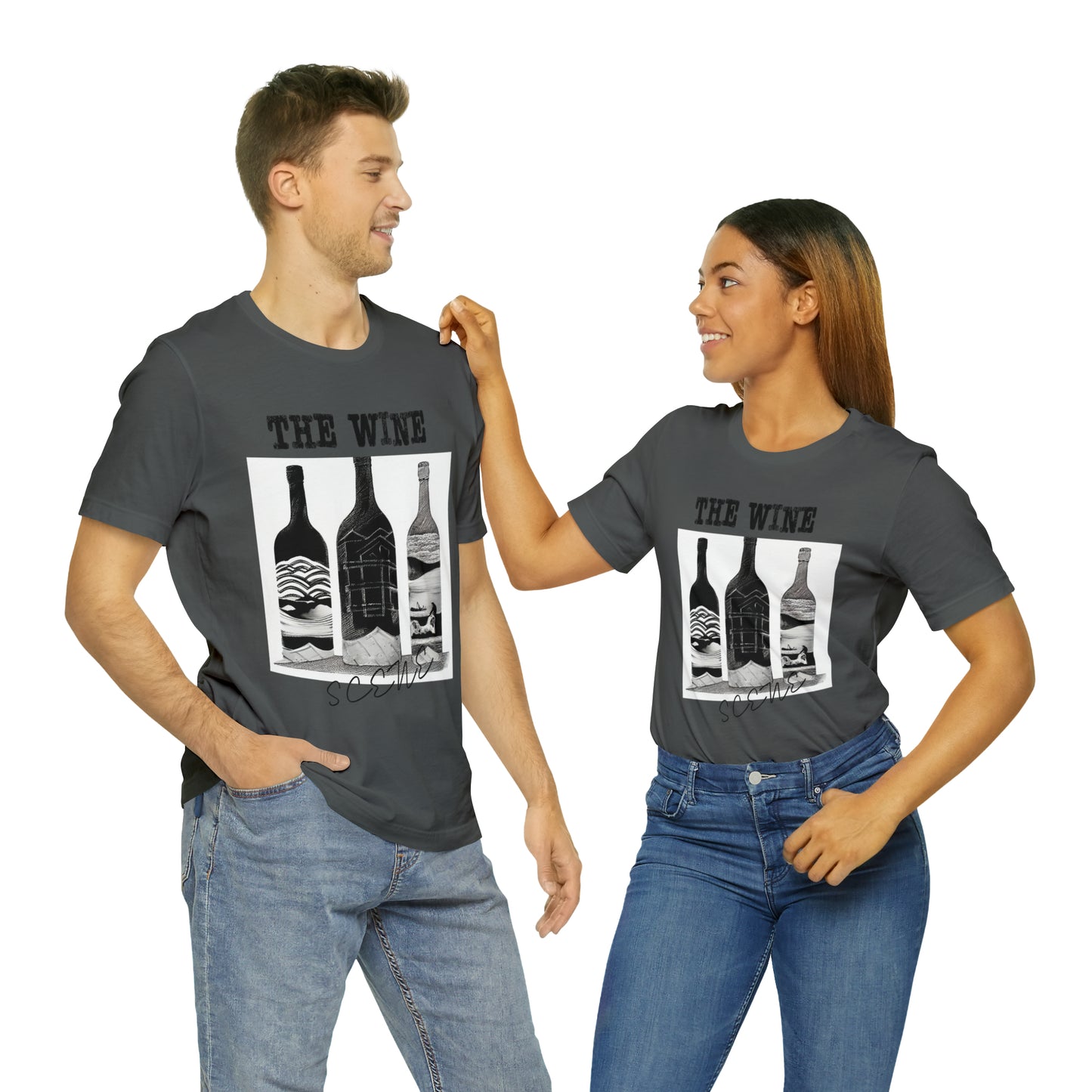 The Wine Scene Short Sleeve Graphic Tee