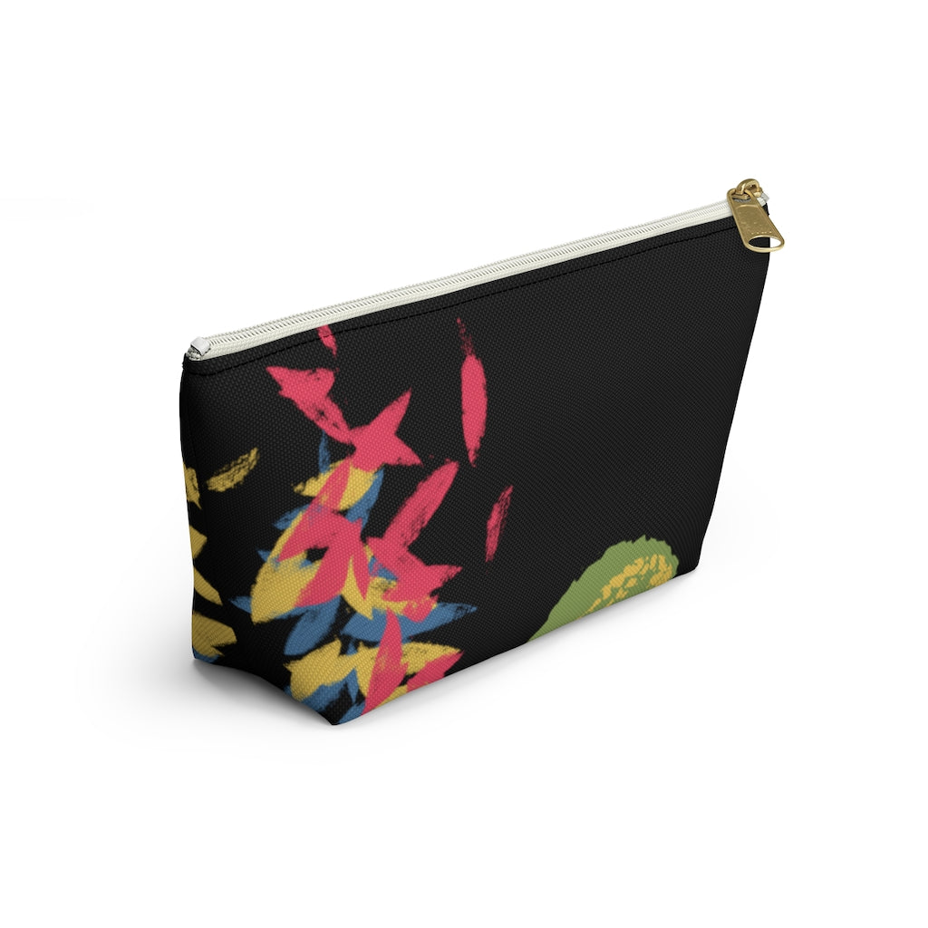 Floating Leaves Accessory Pouch w T-bottom