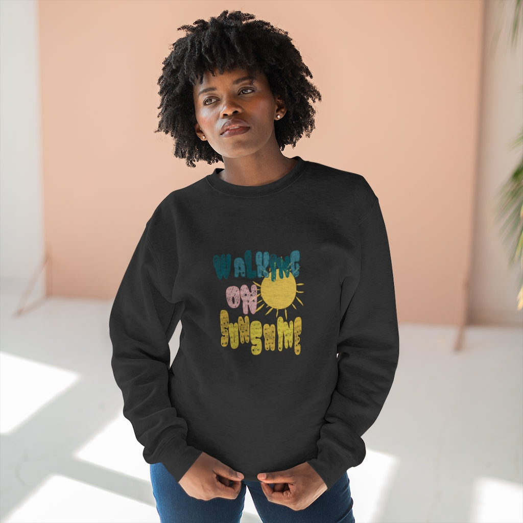 Walking On Sunshine Graphic Crewneck Sweatshirt