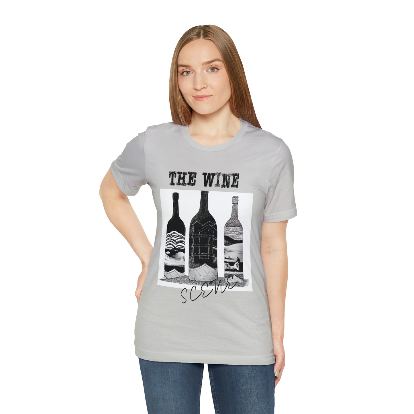 The Wine Scene Short Sleeve Graphic Tee