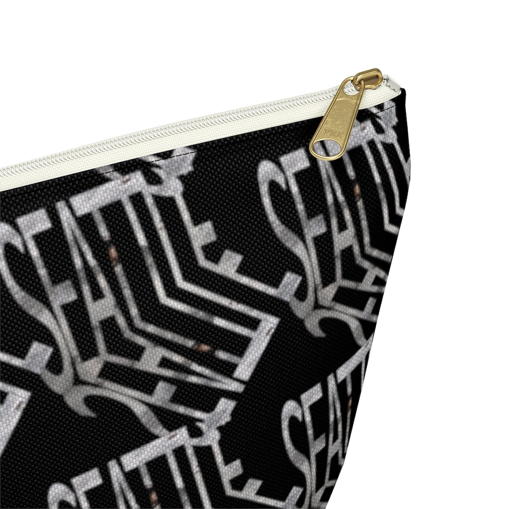 Seattle Graphic Pattern Accessory Pouch w T-bottom