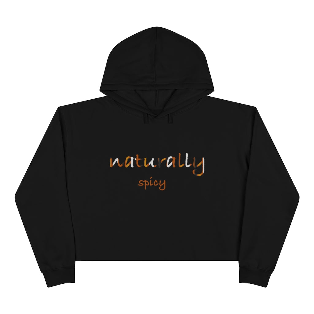 Naturally Spicy Crop Graphic Hoodie