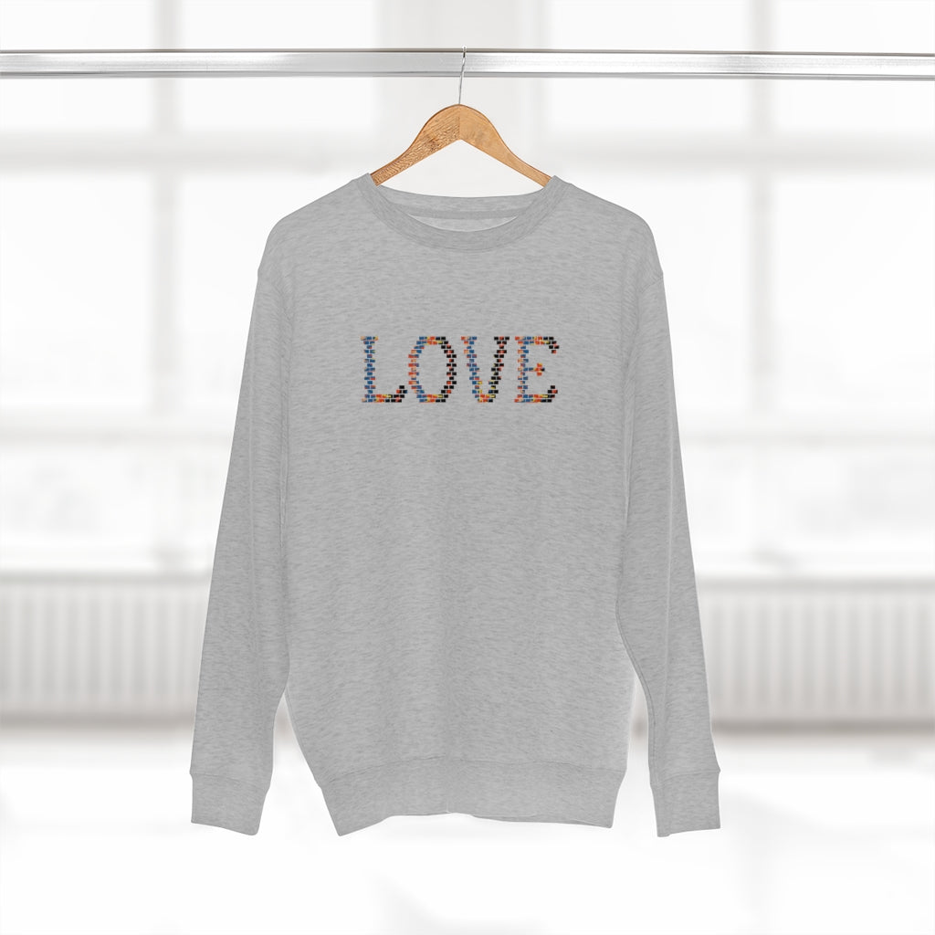 Retro Love  Graphic Crewneck Sweatshirt