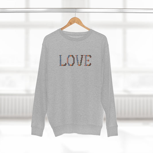 Retro Love  Graphic Crewneck Sweatshirt