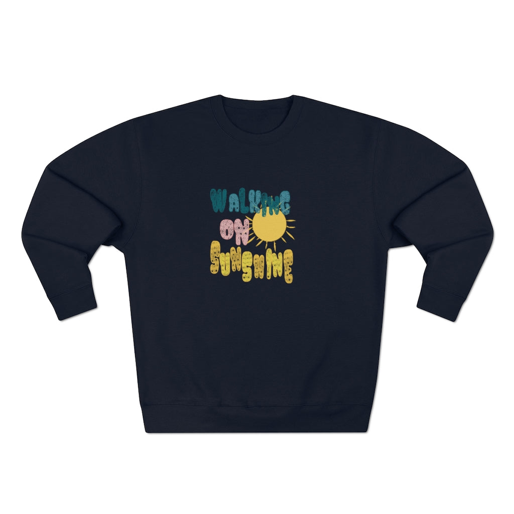 Walking On Sunshine Graphic Crewneck Sweatshirt